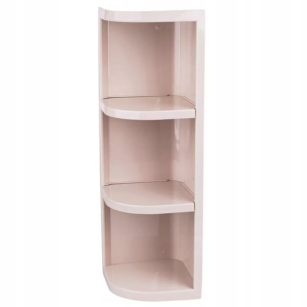 BATHROOM CORNER HANGING SHELF PLASTIC BEIGE 55 X 17CM Manufacturer code 2401