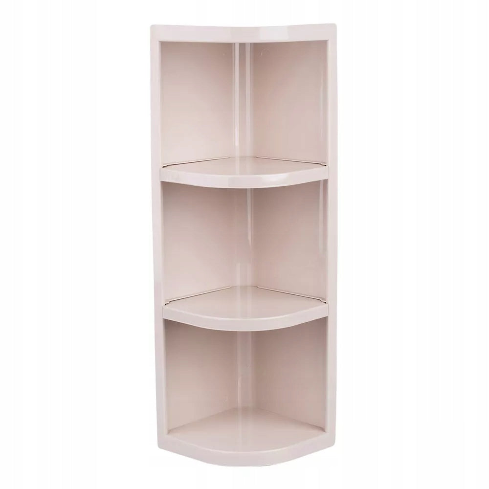 BATHROOM CORNER HANGING SHELF PLASTIC BEIGE 55 X 17CM Packaging status original