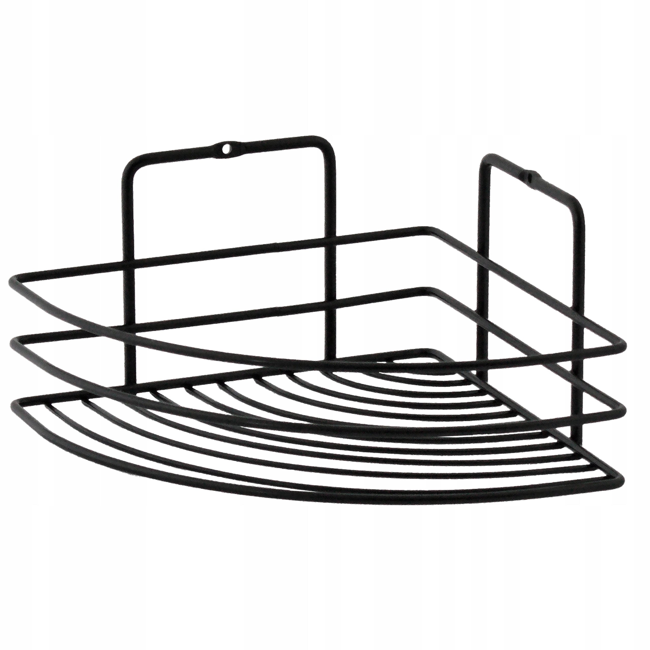 BATHROOM CORNER SHELF BLACK WIRE DURABLE FASHION STYLISH Brand Sepio
