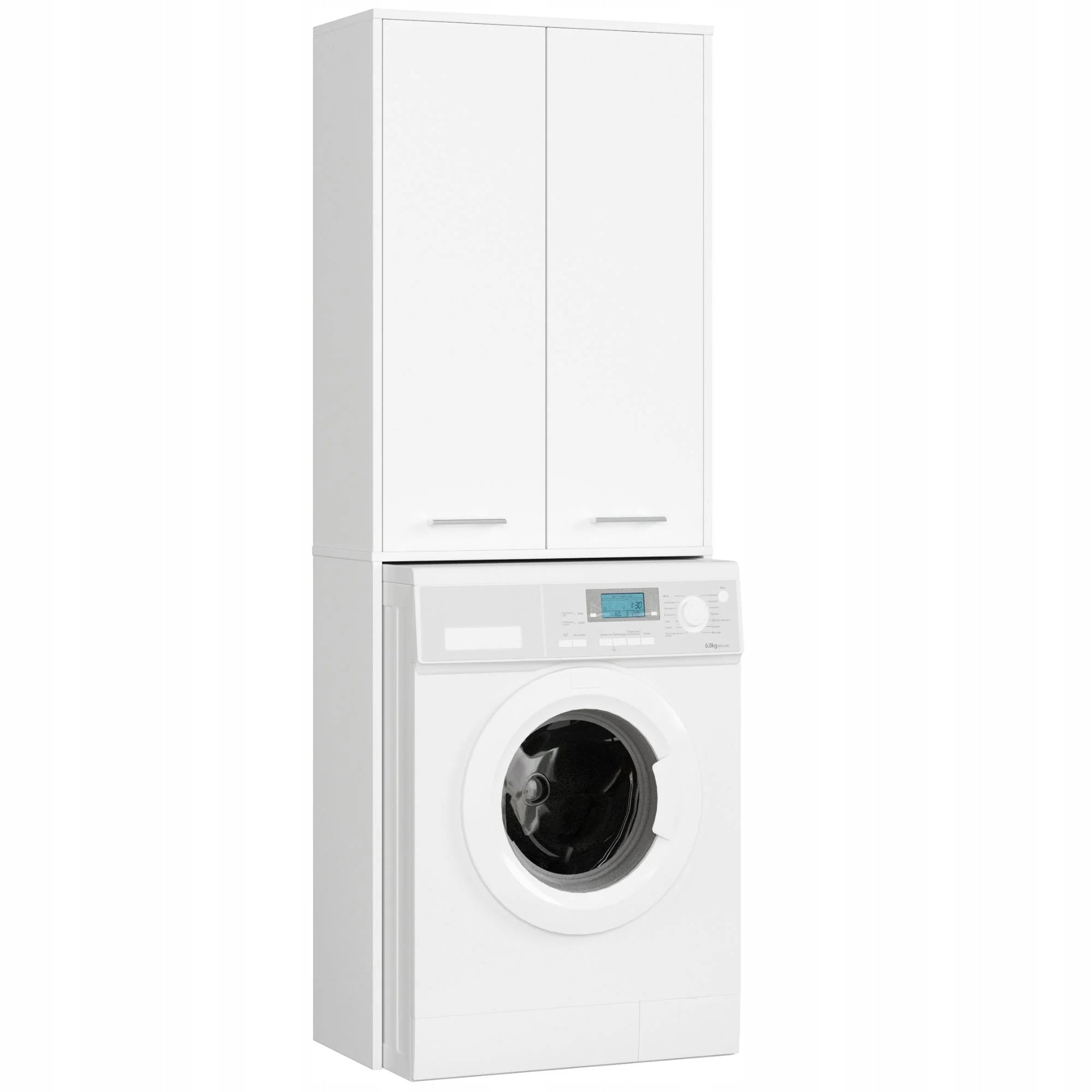 BATHROOM FIN 180 POST WASHING MACHINE FULL 2D - WHITE
