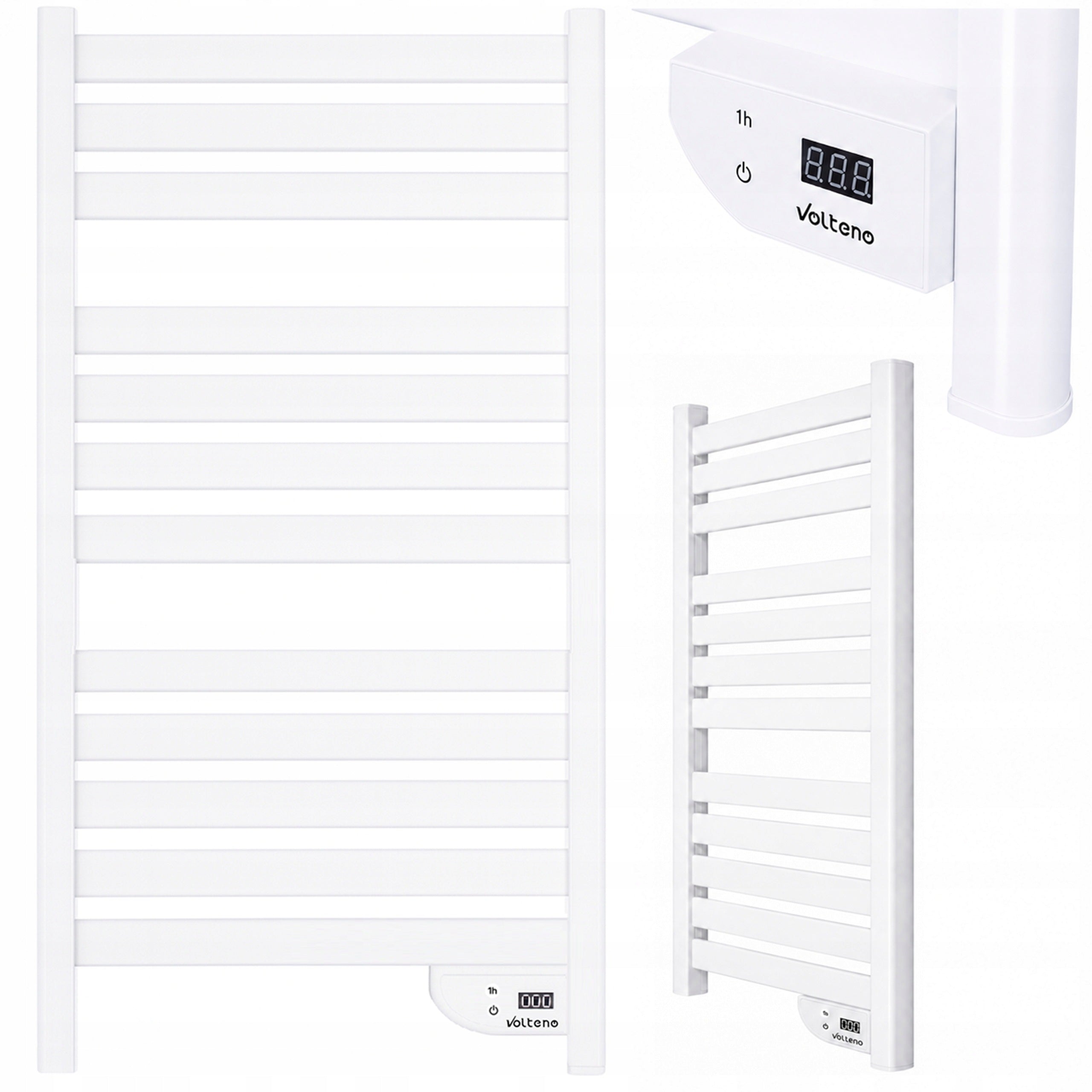 BATHROOM HEATER ELECTRIC WALL STRONG 500W WHITE LED DISPLAY