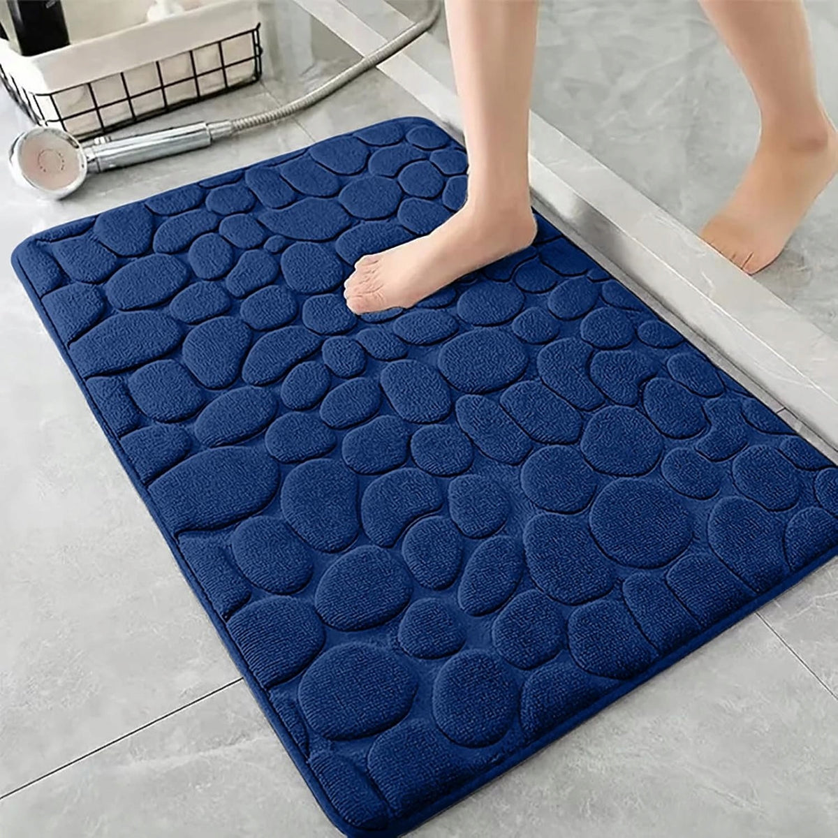 BATHROOM MAT 50X80 CM SOFT ABSORBENT NON-SLIP WASHABLE