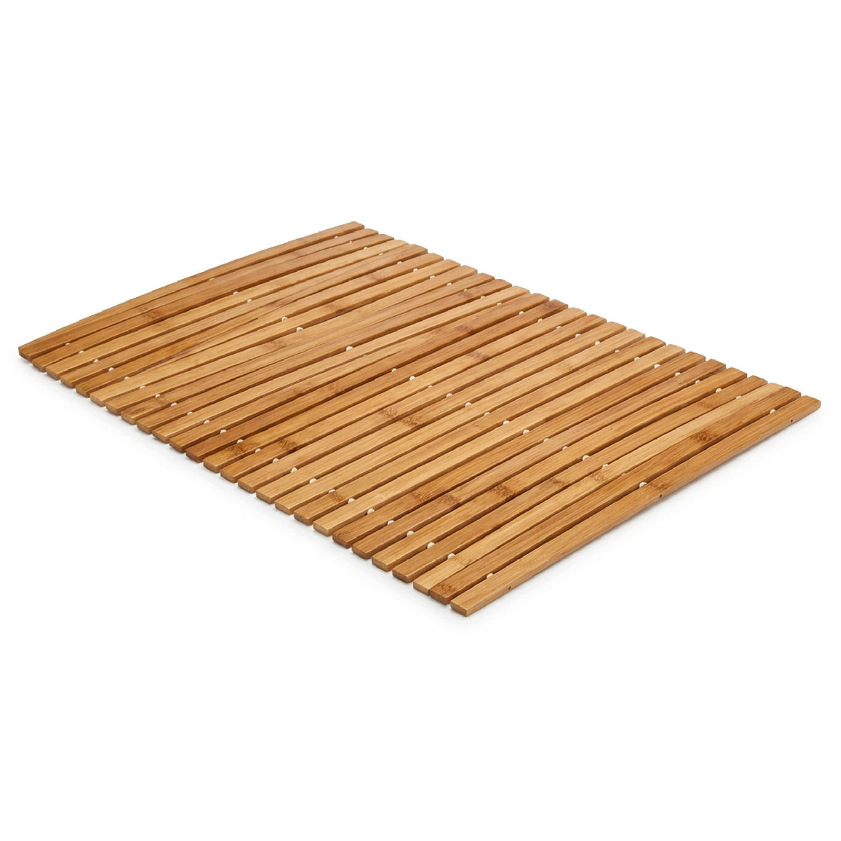 BATHROOM MAT BAMBOO RUG 50x80cm NON-SLIP WOODEN Length 50 cm