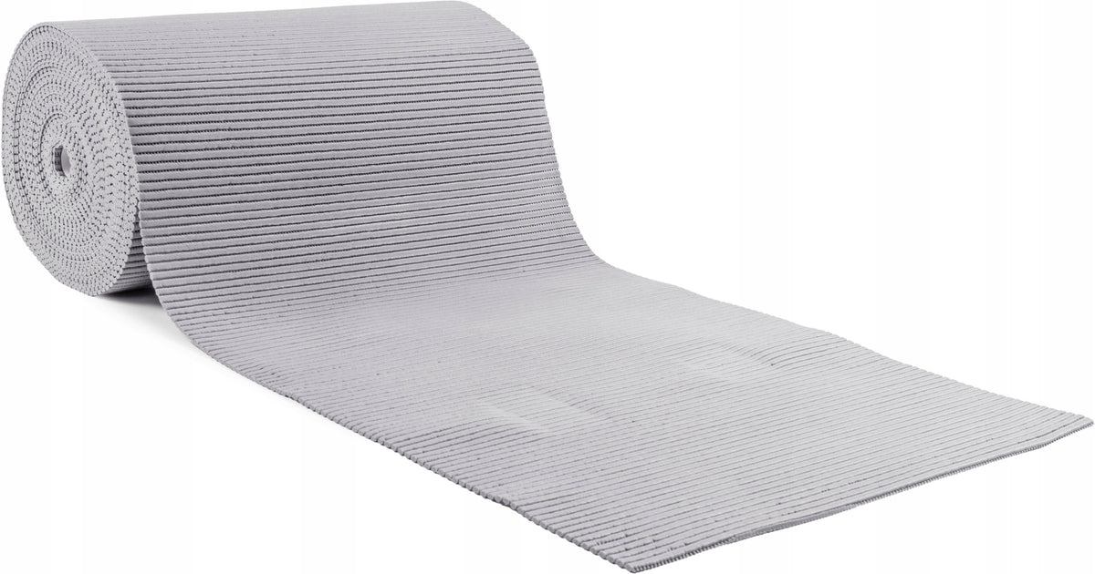 BATHROOM MAT, CUSTOM-SIZED, BATHROOM RUG, PVC FOAM, width 65cm, GRAY