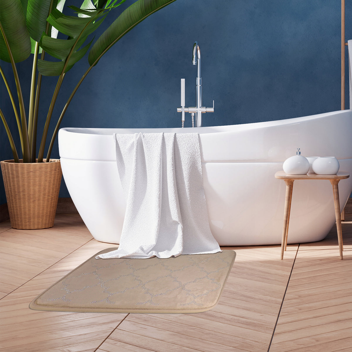BATHROOM MAT QUICK-DRYING BATHROOM RUG NON-SLIP 40x60 Packaging status original