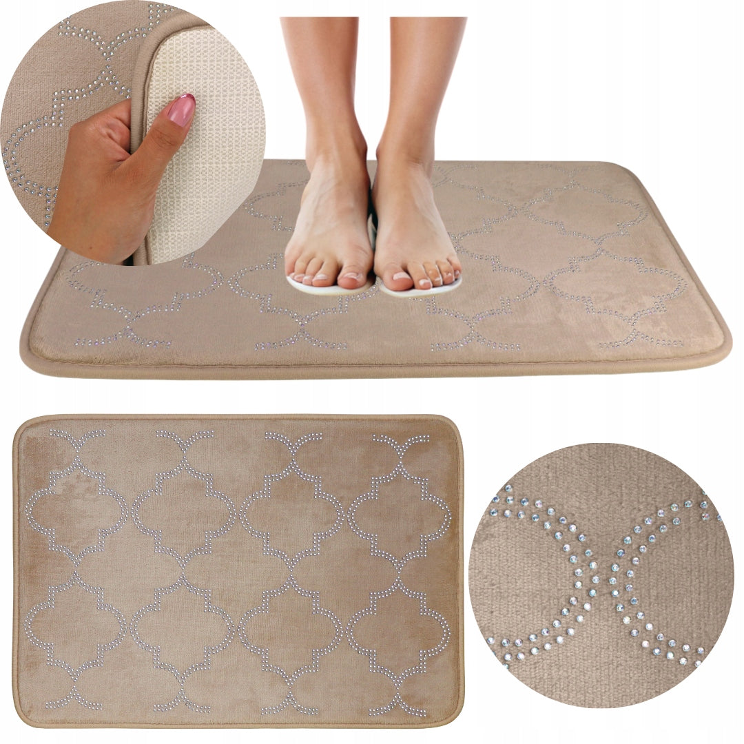 BATHROOM MAT QUICK-DRYING BATHROOM RUG NON-SLIP 40x60