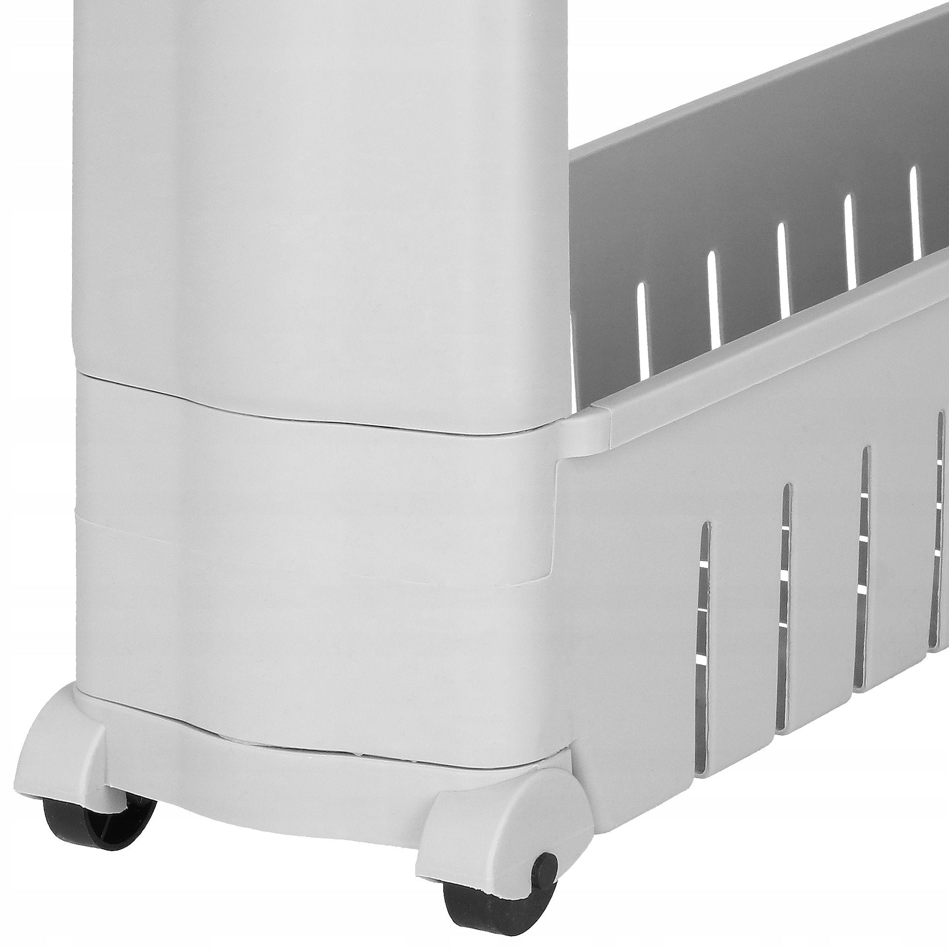 BATHROOM MOBILE CABINET ON WHEELS BOOKCASE GREY BATHROOM SHELF ORGANIZER Packaging status original