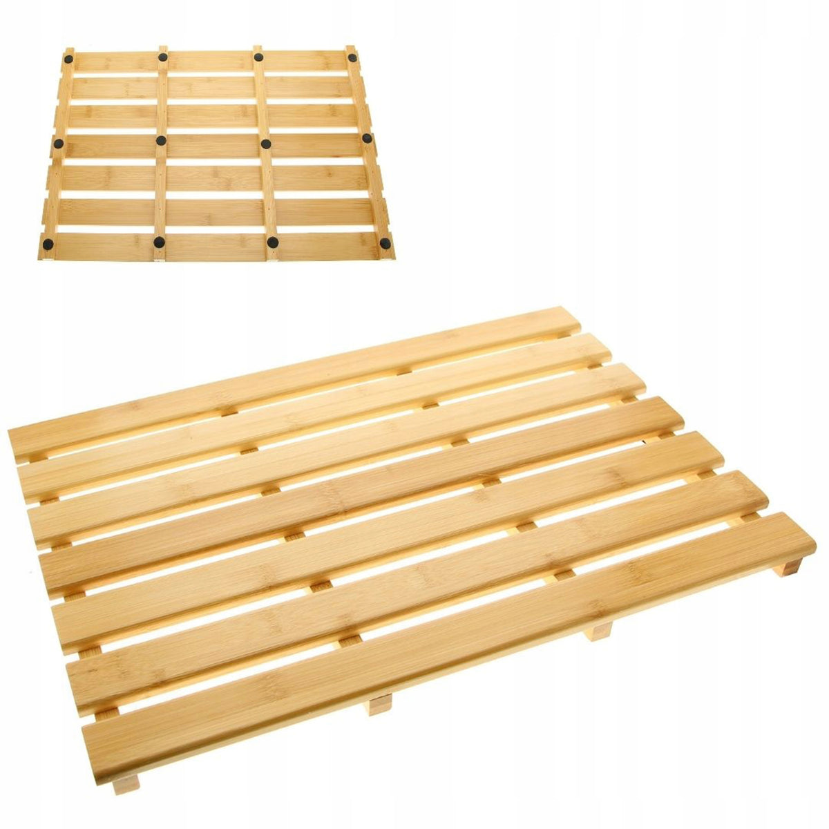 BATHROOM PLATFORM MADE OF BAMBOO BROWN 53x35x2 CM FOR WOODEN SHOWER