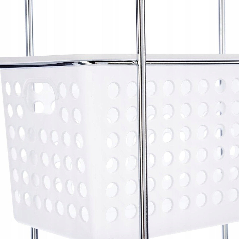 BATHROOM RACK 3 WHITE BASKETS FOR COSMETICS Furniture depth 14.5 cm