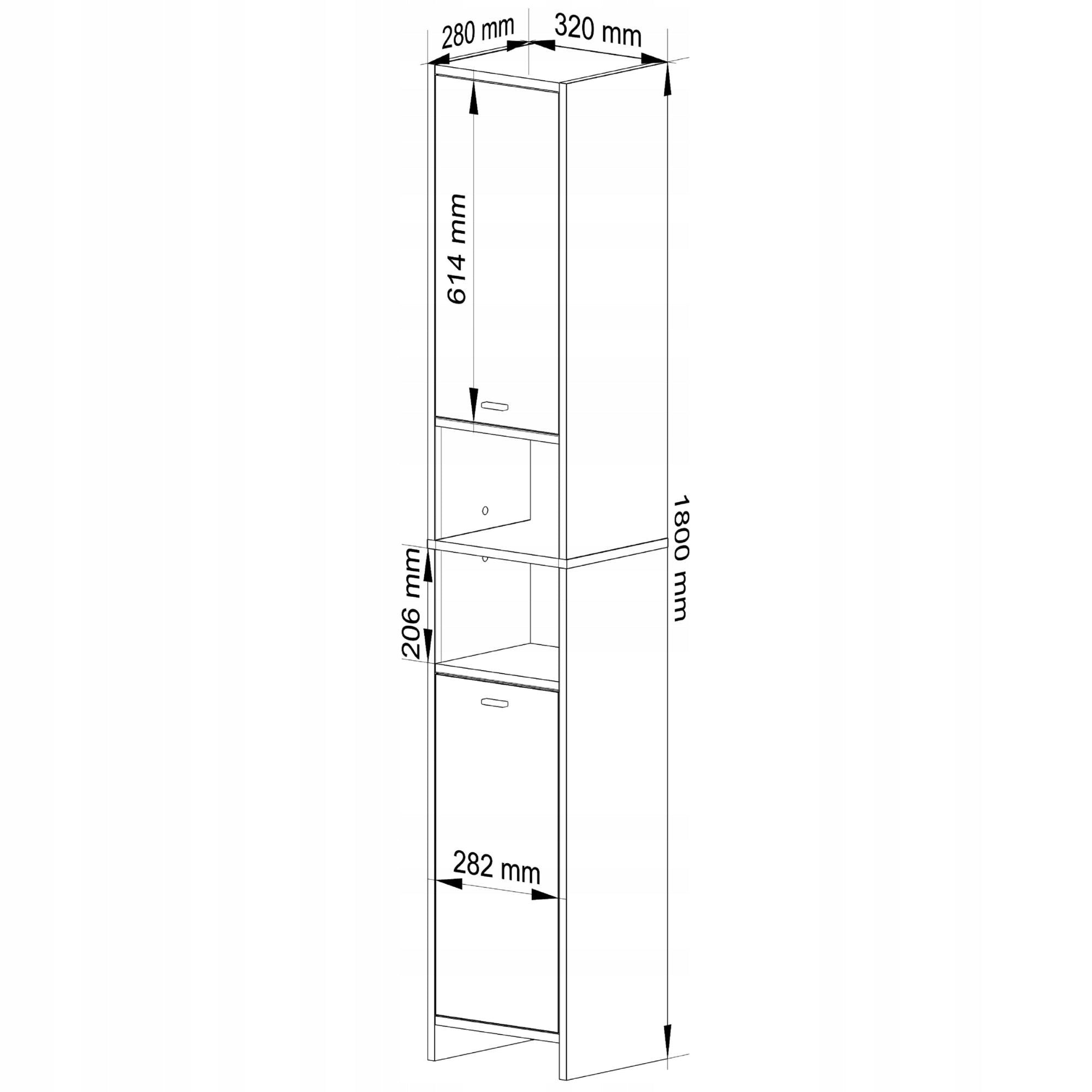 BATHROOM RACK BETI 2D 2W WHITE Brand Akord
