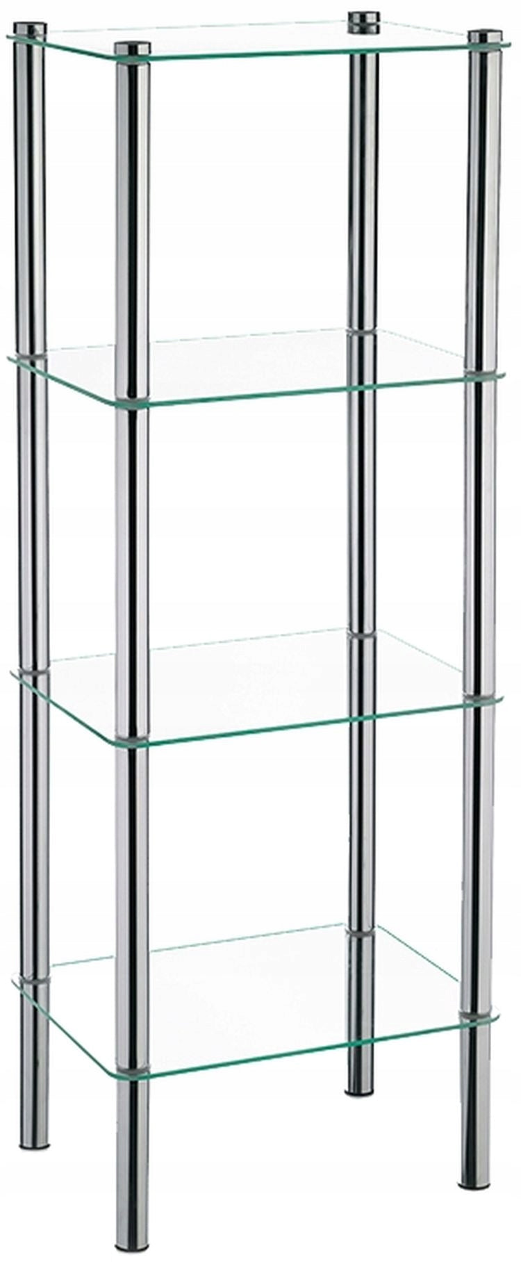 BATHROOM RACK STANDING CHROME GLASS KELA LARS