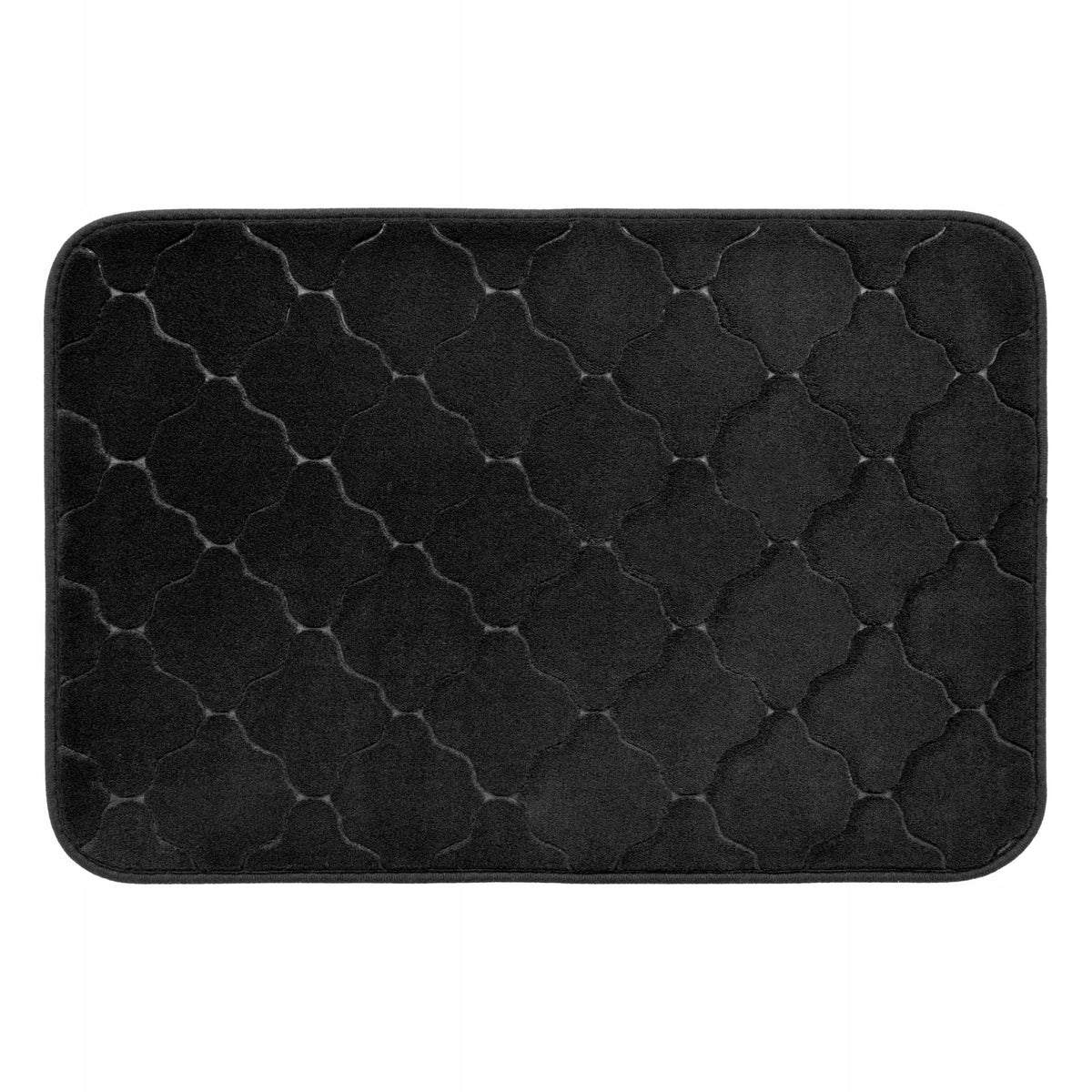 BATHROOM RUG 40x60 CM MODERN PATTERN BLACK SOFT NON-SLIP Packaging status original