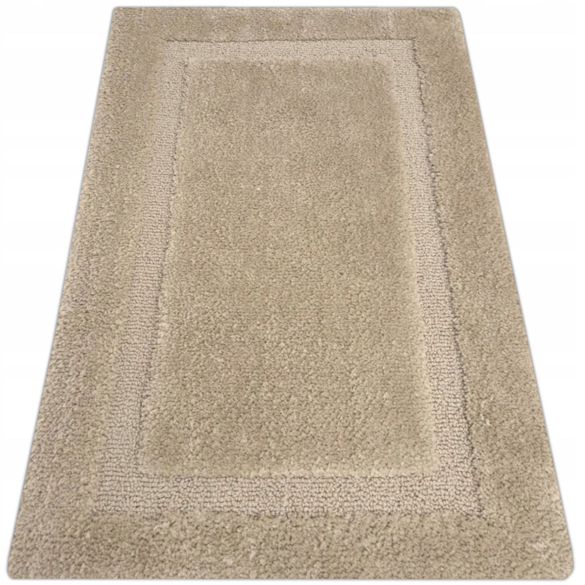 BATHROOM RUG BEIGE 50x80 THICK NON-SLIP SOFT MOCCA RUGS Manufacturer code OXIDE - DYWANIK SOFTLUX 50X80 MOCCA