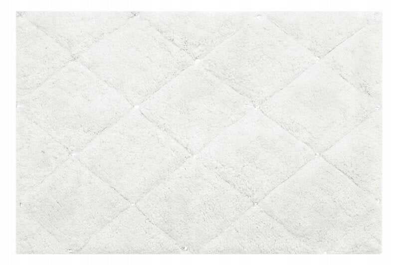 BATHROOM RUG CHIC2 GEOMETRIC PATTERN 60X90 WHITE