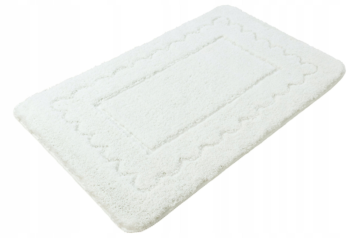 BATHROOM RUG FOR TOILET NON-SLIP WHITE THICK SOFT CLAM 50x80 cm