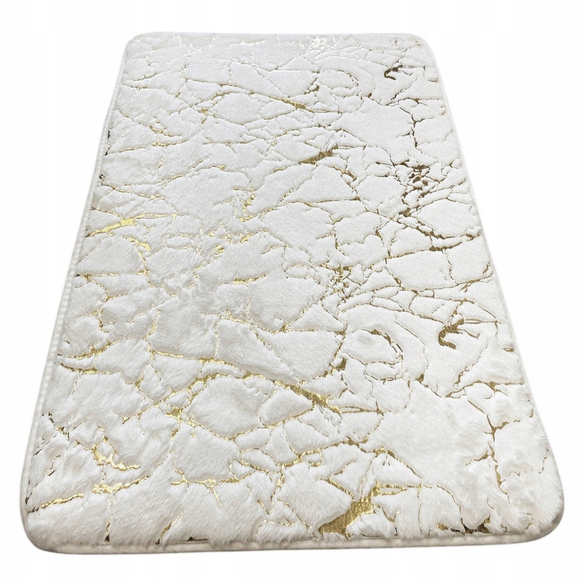 BATHROOM RUG MARBLE DT-11 WALKWAY FOAM MAT 50x80 WHITE