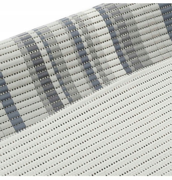 BATHROOM RUG MAT PVC FOAM WATERPROOF 45x65CM GREY STRIPES Manufacturer code 210048