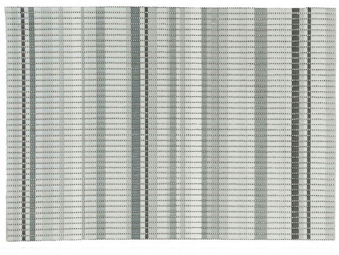 BATHROOM RUG MAT PVC FOAM WATERPROOF 45x65CM GREY STRIPES