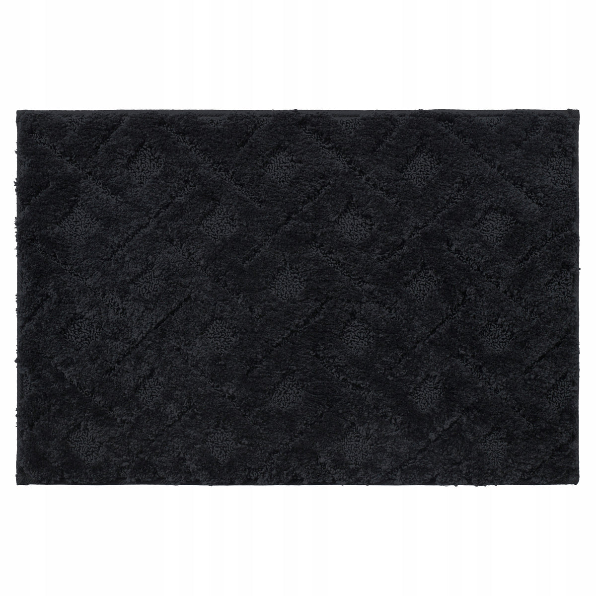 BATHROOM RUG MICROFIBER 40x60 BLACK NON-SLIP THICK MAT