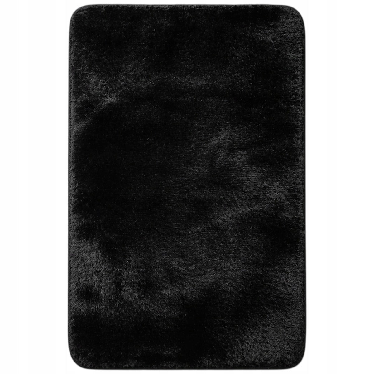 BATHROOM RUG NON-SLIP BLACK LARGE 50X80 CM QUICK-DRYING SMOOTH Packaging status original