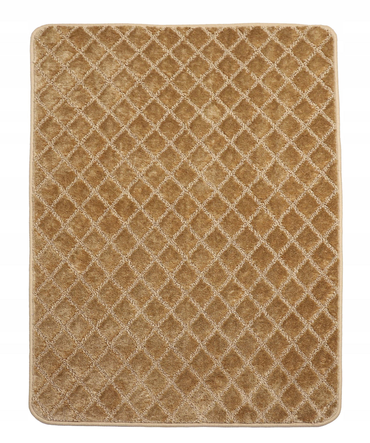BATHROOM RUG NON-SLIP LARGE ELEGANT 3D BEIGE GOLD 100X150 cm Manufacturer code Dywanik do łazienki Luxus