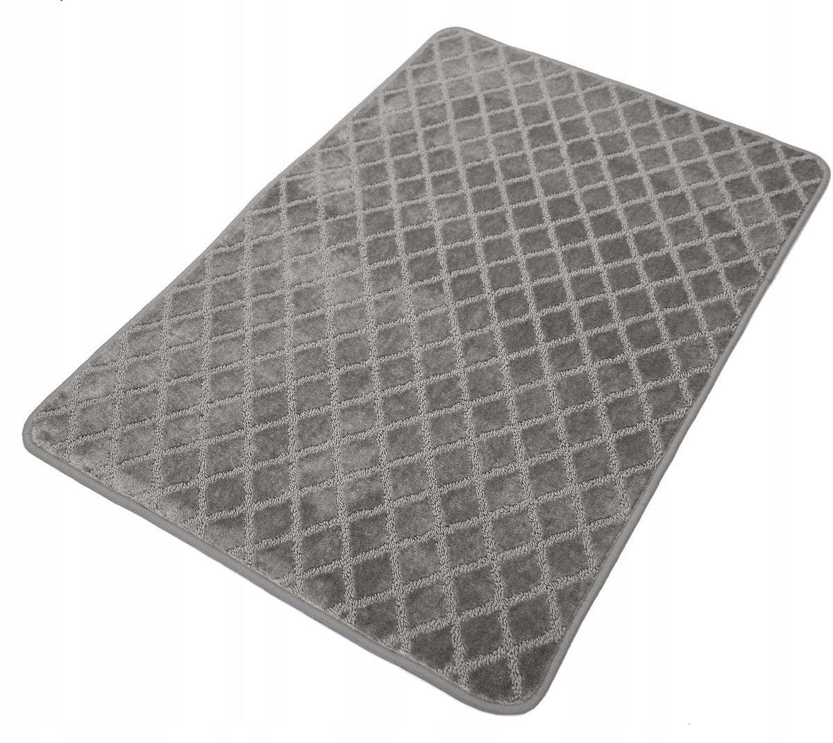 BATHROOM RUG NON-SLIP LARGE ELEGANT 3D GREY 80X120 cm Brand ELSIMONE CARPET