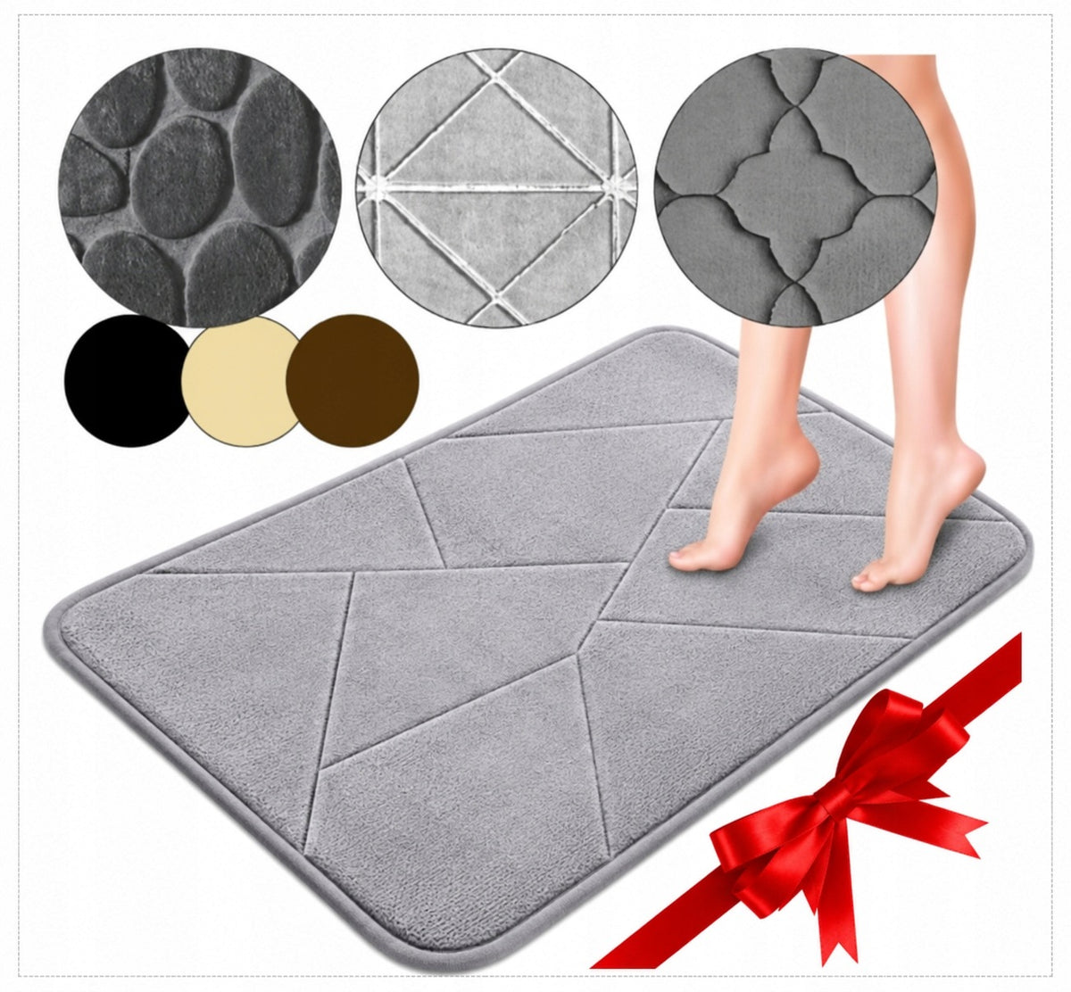 BATHROOM RUG QUICK-DRYING MAT 50X80 NON-SLIP SOFT MICROFIBER