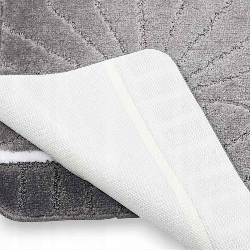 BATHROOM RUG SET OF 2 NON-SLIP RUGS SOFT GREY 50X80 Manufacturer code Sindbad łazienka