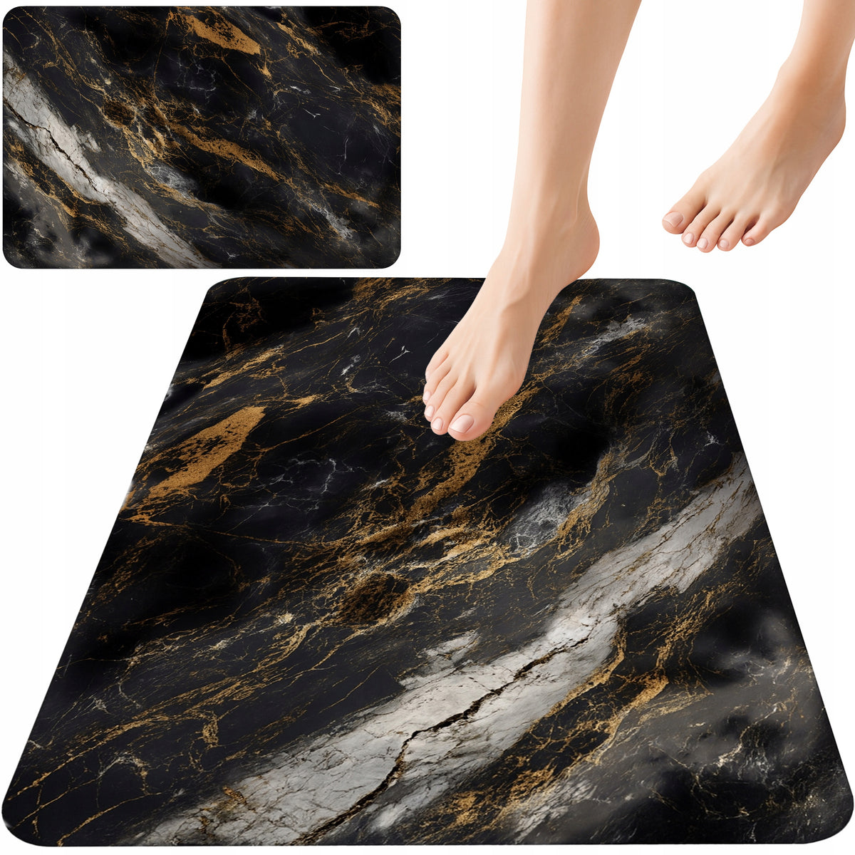 BATHROOM RUG XXL BATHROOM MAT NON-SLIP QUICK-DRYING 50x80cm
