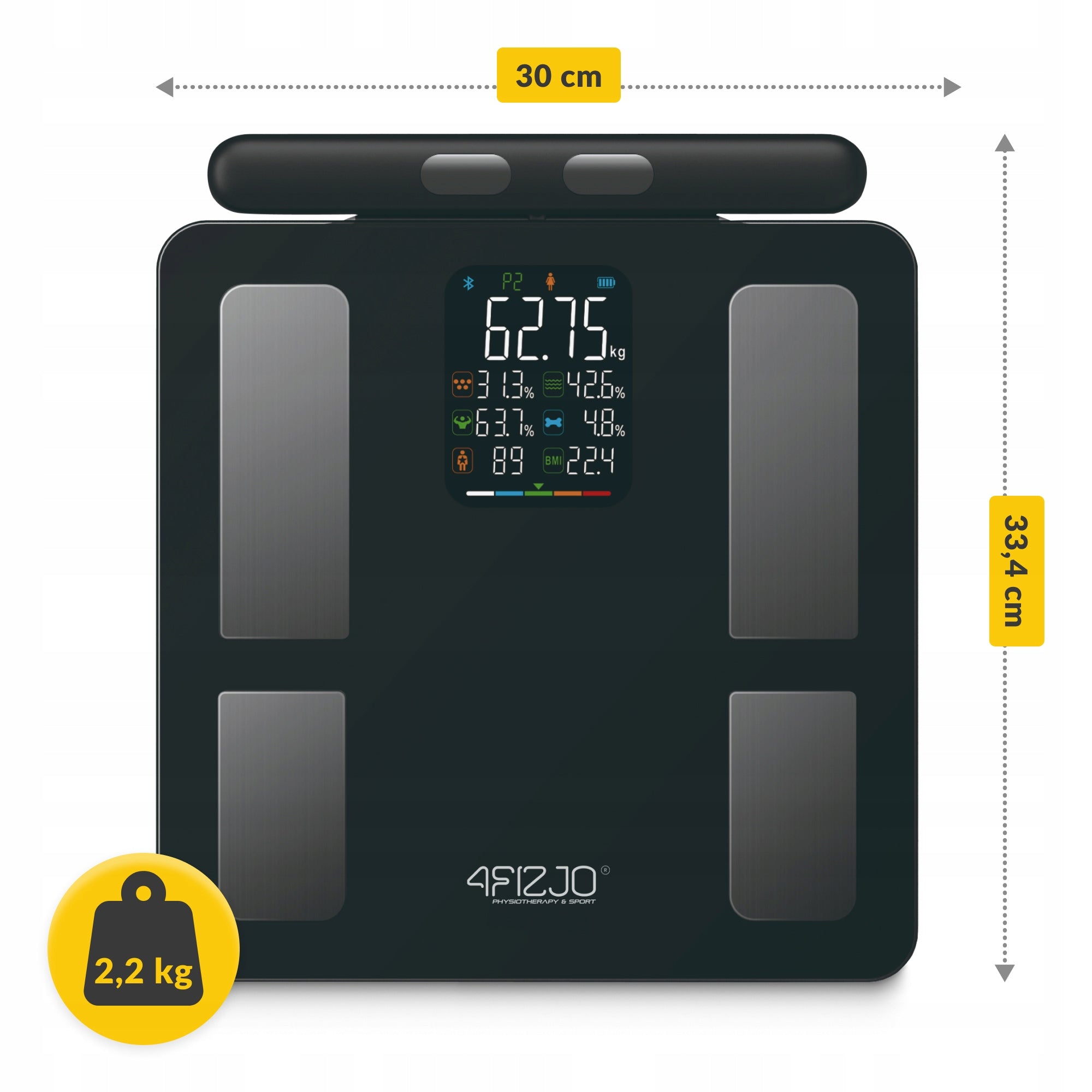 BATHROOM SCALE ANALYTICAL ELECTRONIC FAT MEASUREMENT BMI GLASS ULTRA Packaging status original