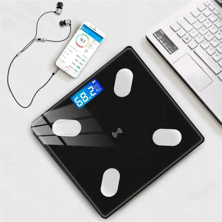 BATHROOM SCALE ANALYTICAL ELECTRONIC SMART+ APPLICATION in Polish BMI