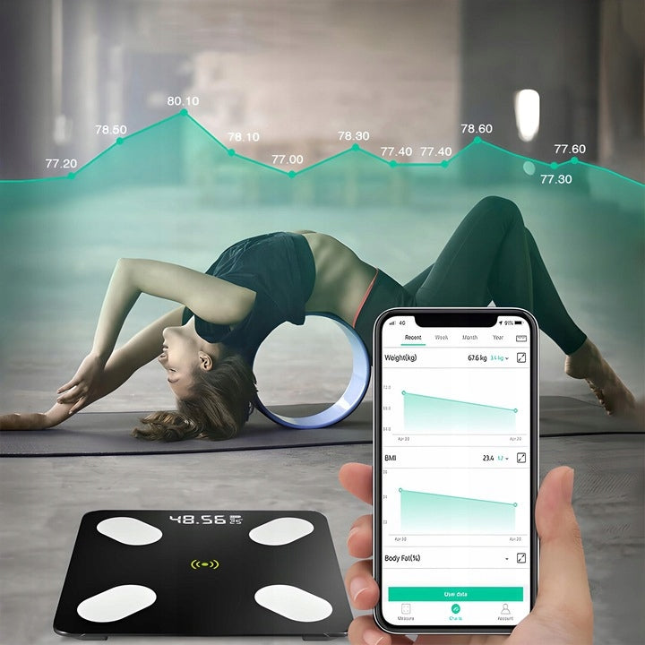 BATHROOM SCALE ANALYTICAL GLASS APPLICATION BMI FAT MEASUREMENT 180kg Manufacturer code AongBenis