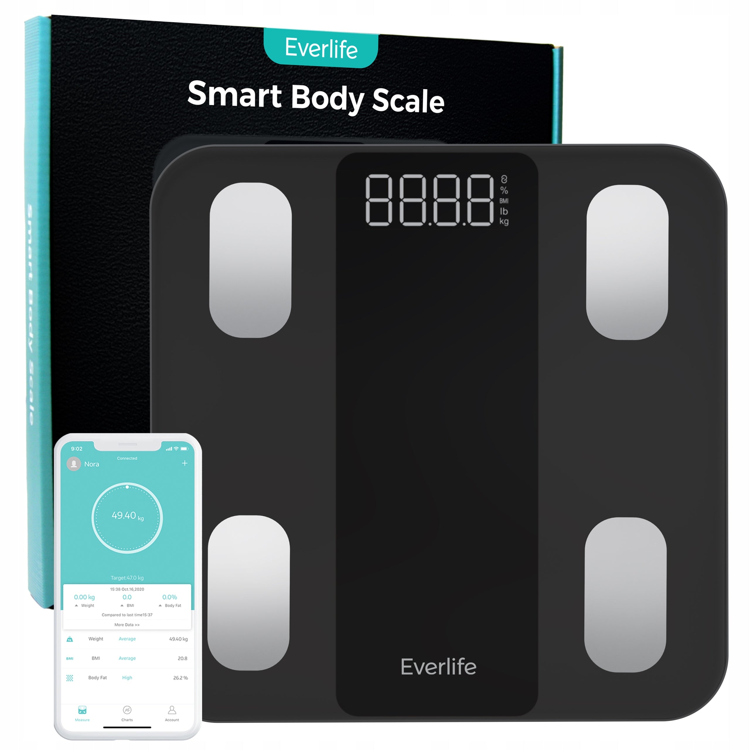BATHROOM SCALE ANALYTICAL SMART SCALE with Polish Performance Tracking App