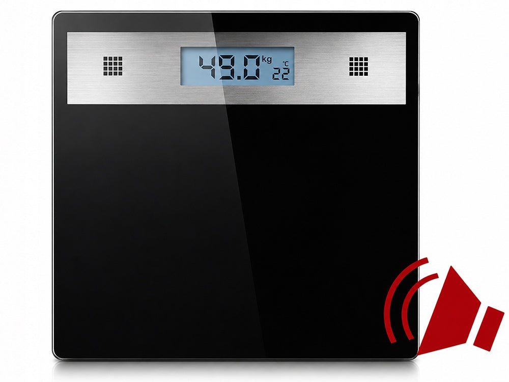 BATHROOM SCALE ELECTRONIC ACCURATE 180kg GLASS BLACK LCD SLIM Manufacturer code 17090
