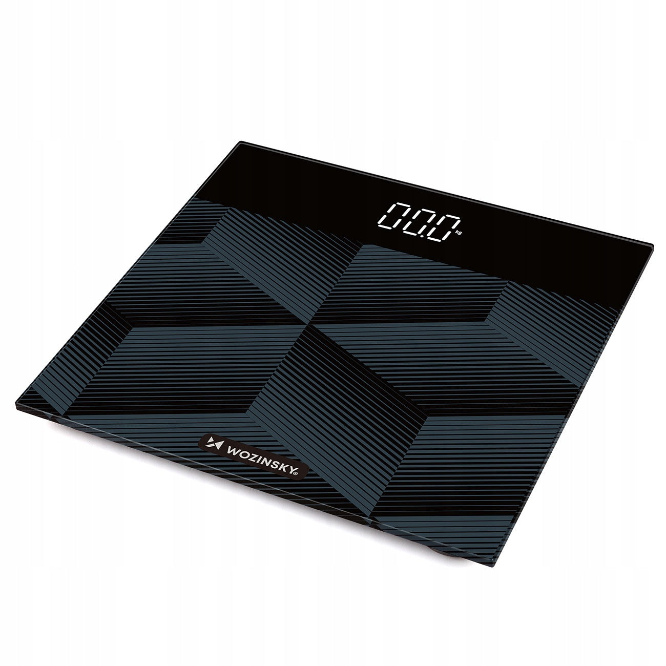 BATHROOM SCALE ELECTRONIC ACCURATE GLASS READABLE DISPLAY 180 KG Manufacturer code Waga łazienkowa cyfrowa Wozinsky do 180 kg