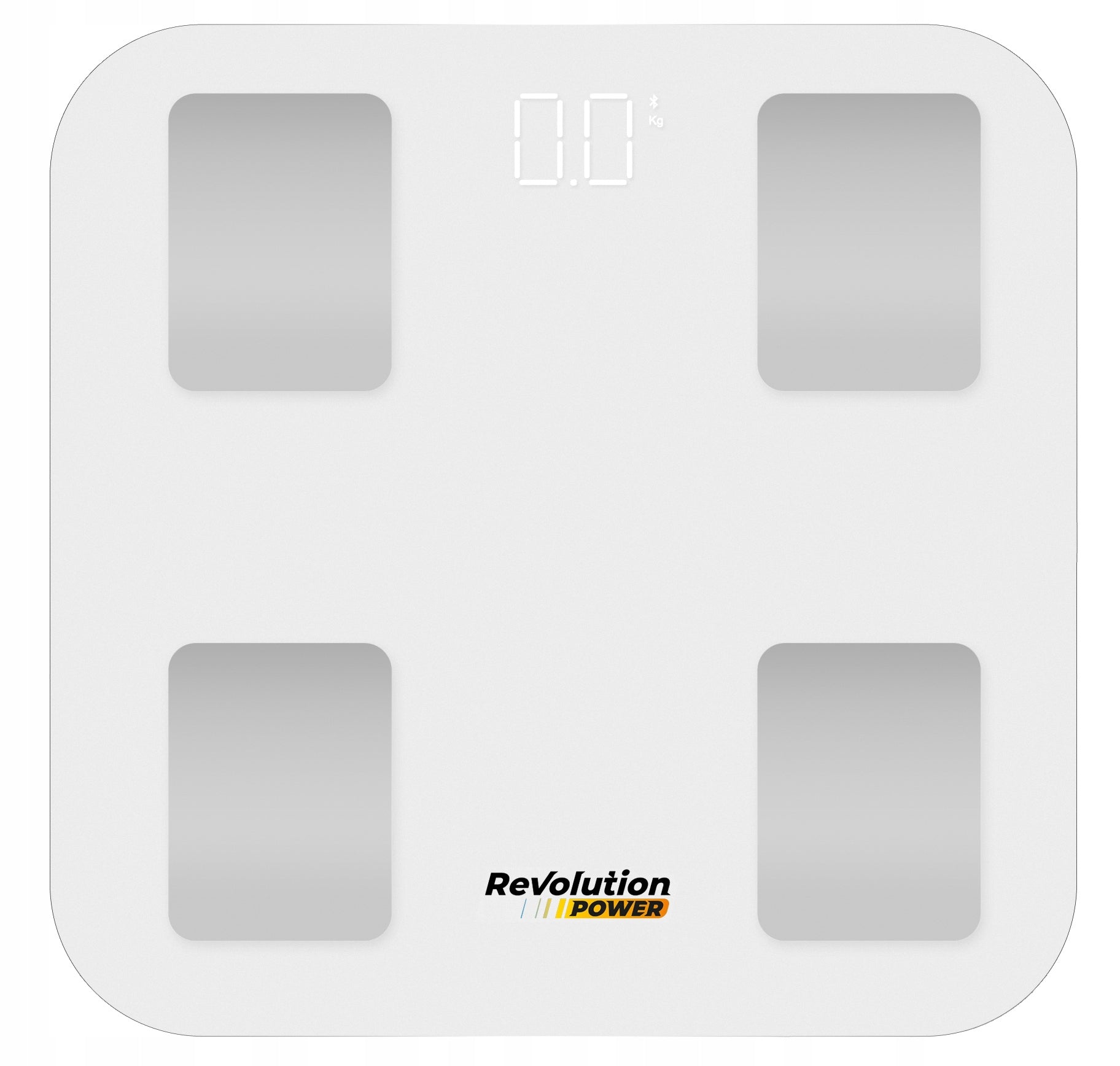 BATHROOM SCALE ELECTRONIC ANALYTICAL - APPLICATION in Polish WHITE SLIM