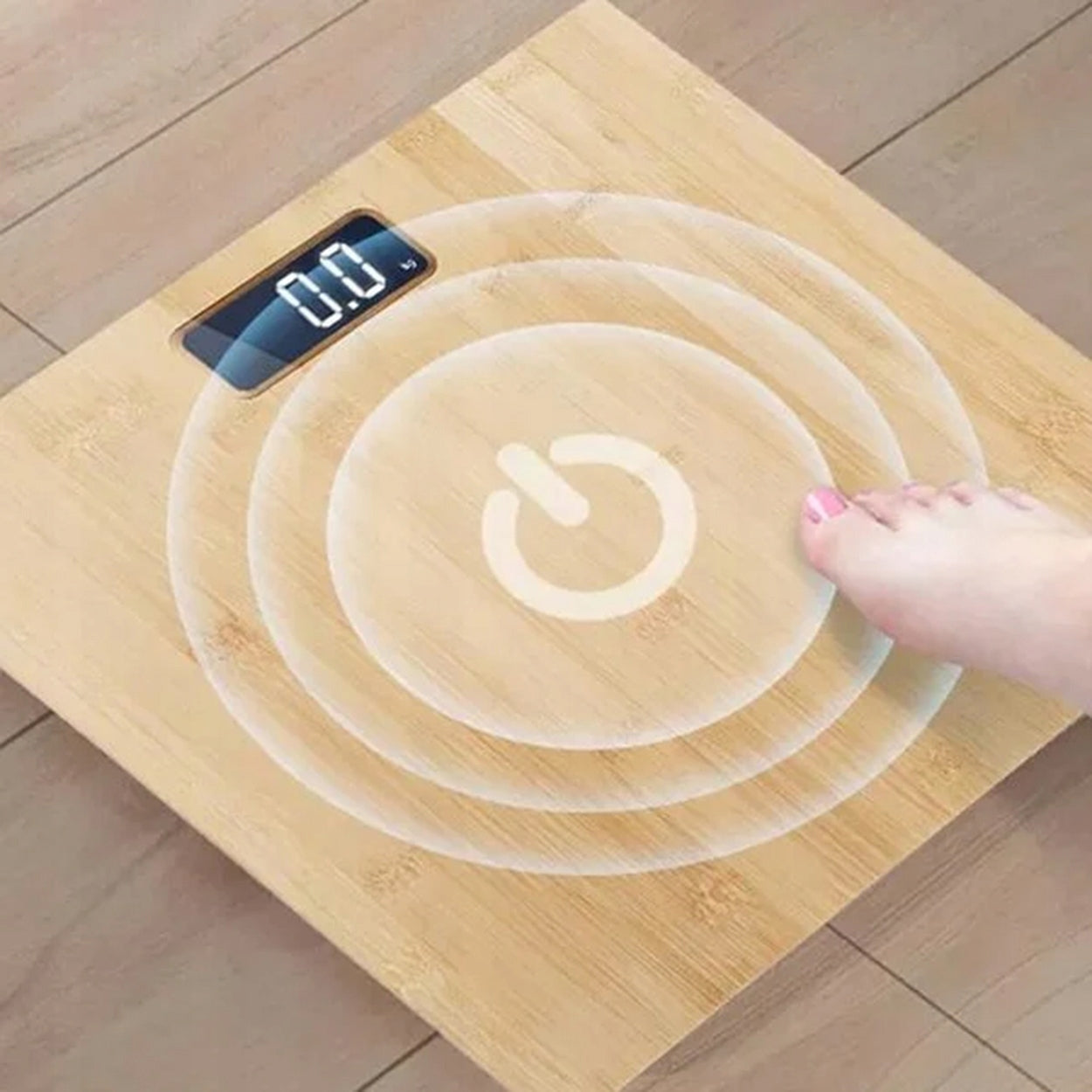 BATHROOM SCALE ELECTRONIC BAMBOO CLASSIC NON-SLIP 180 KG Brand no brand