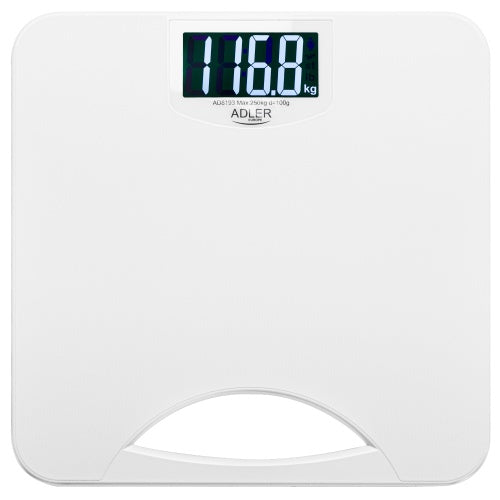 BATHROOM SCALE ELECTRONIC PRECISION 250 KG DISPLAY LCD WHITE