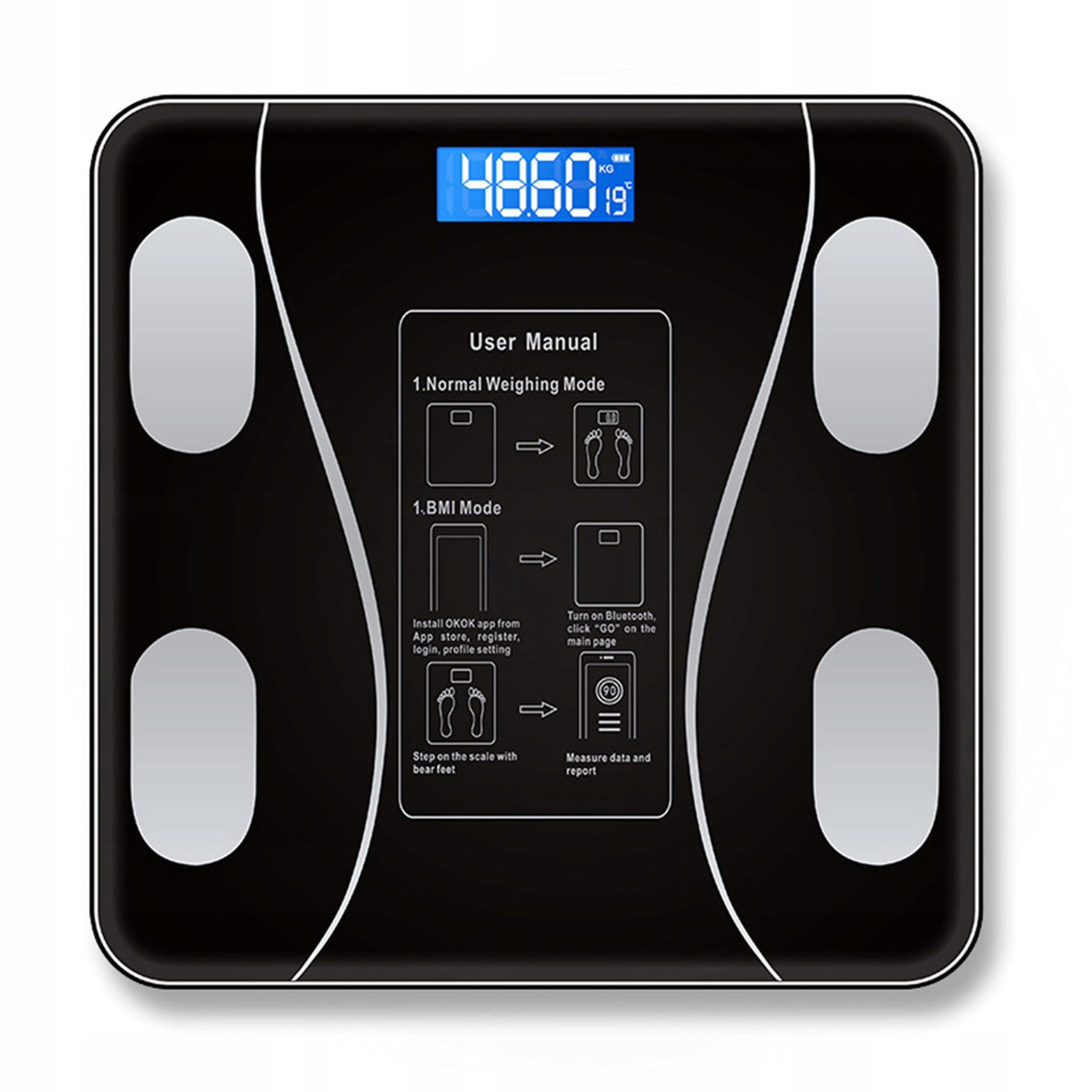 BATHROOM SCALE PERSONAL ANALYTICAL BLUETOOTH SMART ANDROID IOS SMART Manufacturer code E678