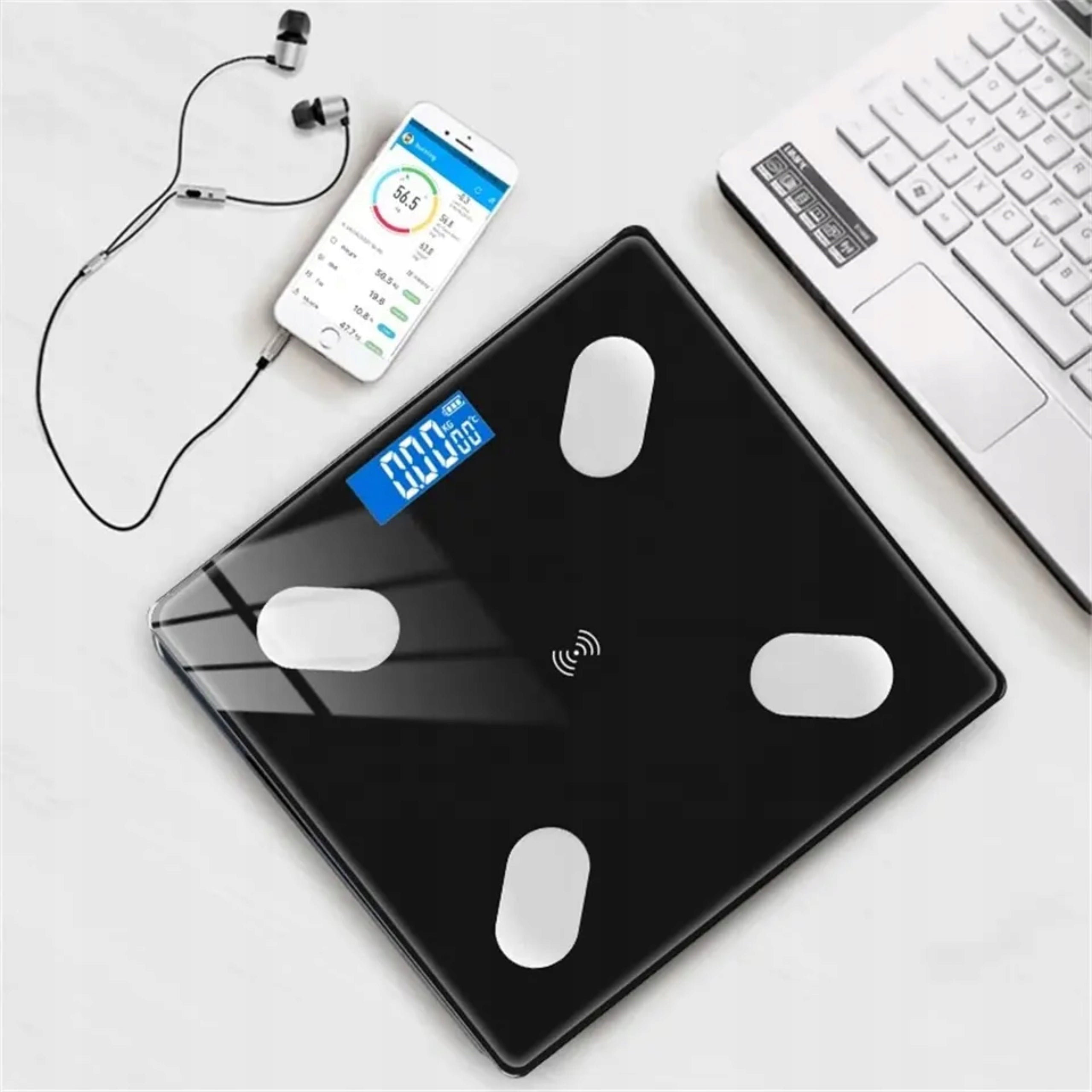 BATHROOM SCALE SLIM ANALYTICAL ELECTRONIC SMART LCD 180KG ios android Manufacturer code X0022DK317