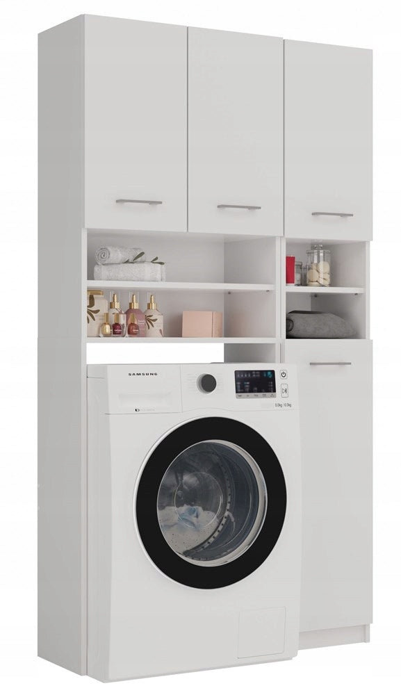 BATHROOM SET MARPOL BOOKCASE CABINET POST WHITE