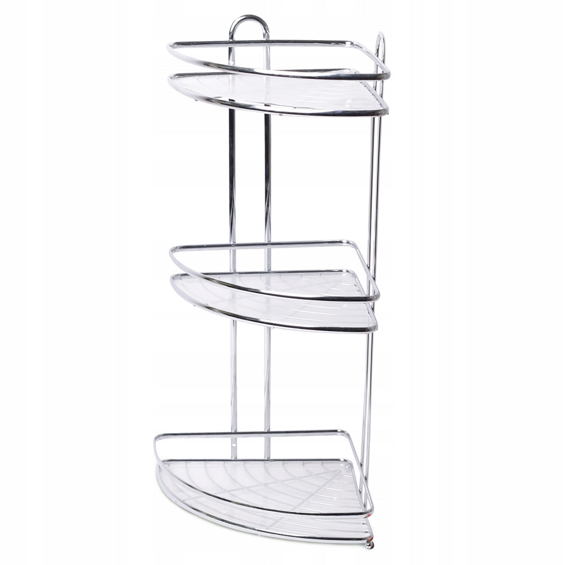 BATHROOM SHELF CORNER 3-TIER BOOKCASE RACK STAINLESS STEEL 58 cm Packaging status original