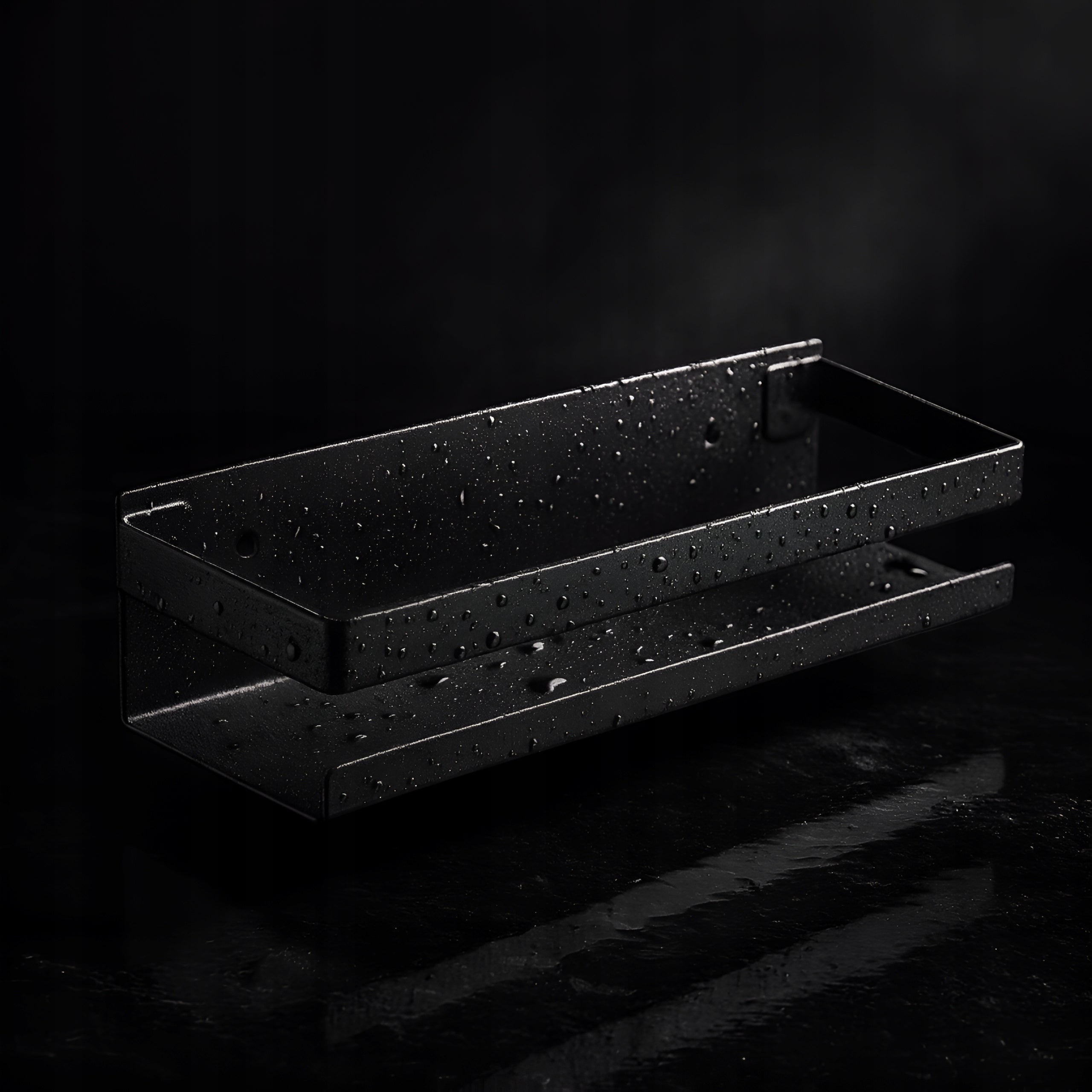 BATHROOM SHELF HANGING FOR KITCHEN SHOWER DELVANT BANO BLACK 20 CM Manufacturer code PÓŁKA WISZĄCA BANO 20 CM