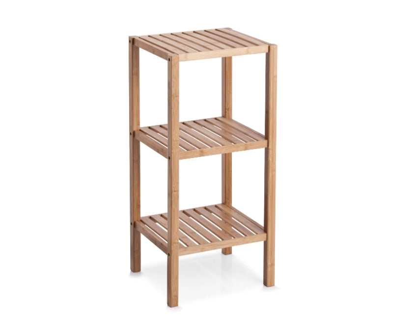 BATHROOM SHELVING BAMBOO COSMETICS SHELF FOR BATHROOM 80cm BROWN Furniture depth 33 cm