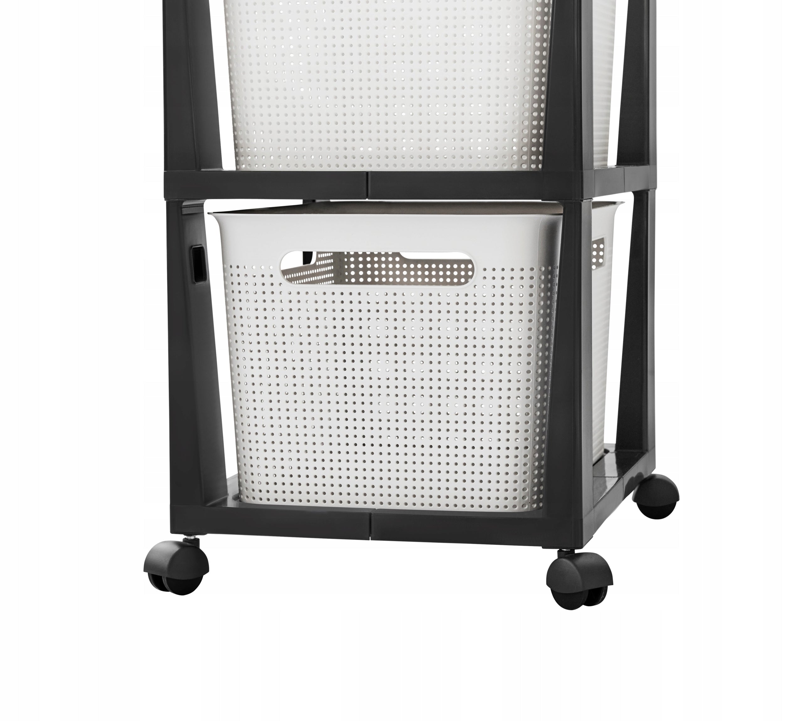 BATHROOM SHELVING UNIT CHEST OF DRAWERS WITH WHEELS WITH 3 BASKETS ROTHO ANTHRACITE WHITE 3x16L Manufacturer code 1049701100WS