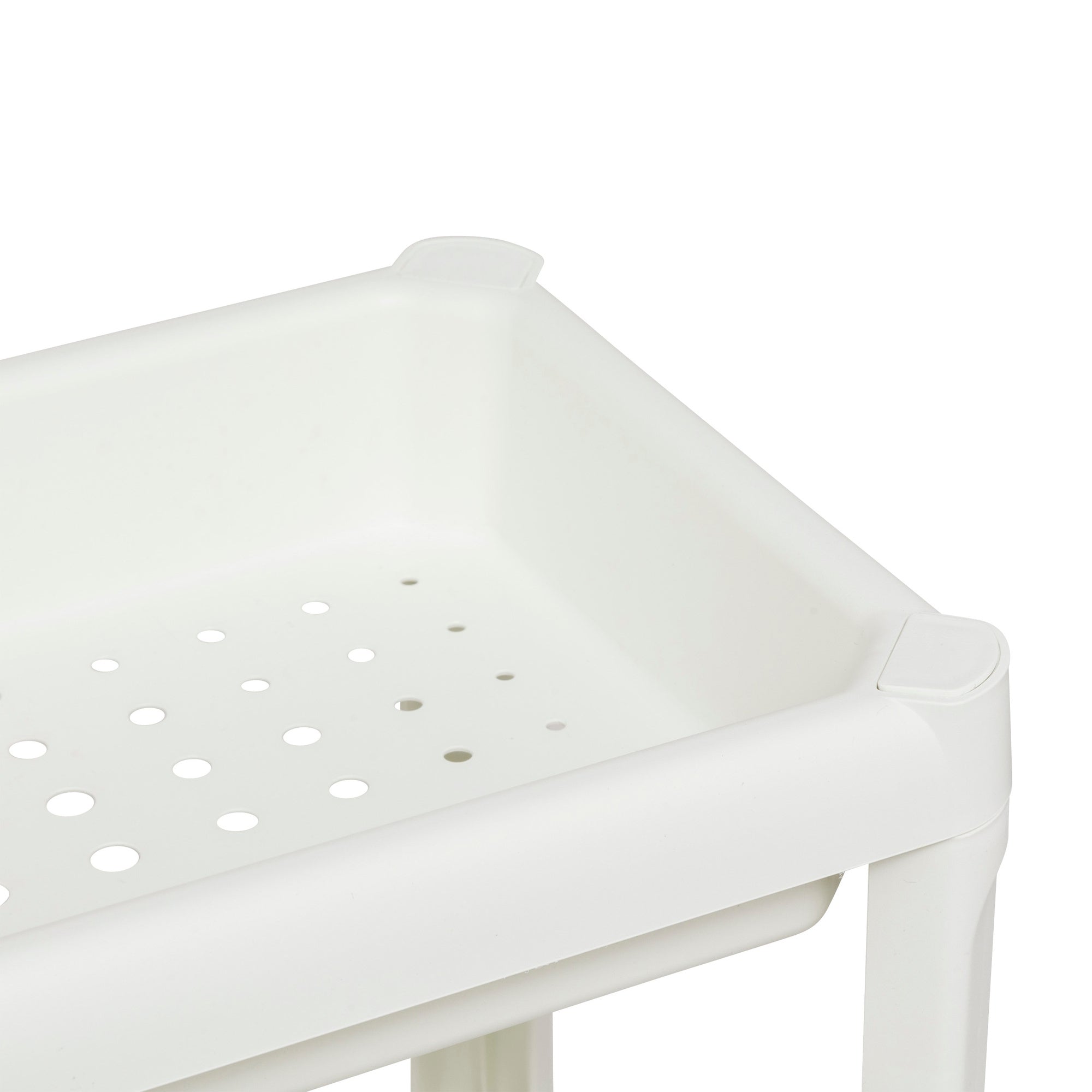 BATHROOM SHELVING UNIT NARROW 4-LEVEL WHITE PLASTIC NIV 37,5 X 22,5 X 100 Packaging status original