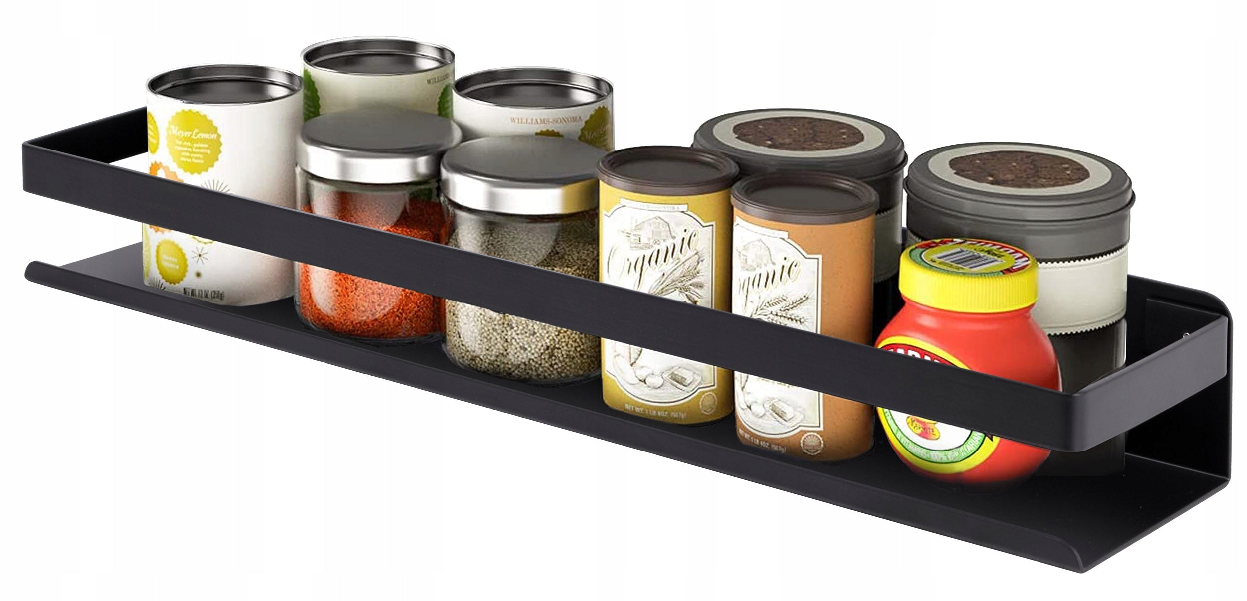 BATHROOM SHOWER SHELF HANGING BLACK LOFT STEEL ORGANIZER 50cm Brand Gockowiak