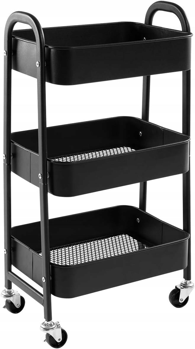 BATHROOM TROLLEY ON WHEELS COSMETIC RACK FOR HAIR SALON