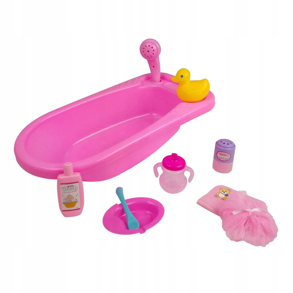 BATHTUB FOR DOLL Smily Play Bath Set with Accessories Pink 40 cm Packaging status original