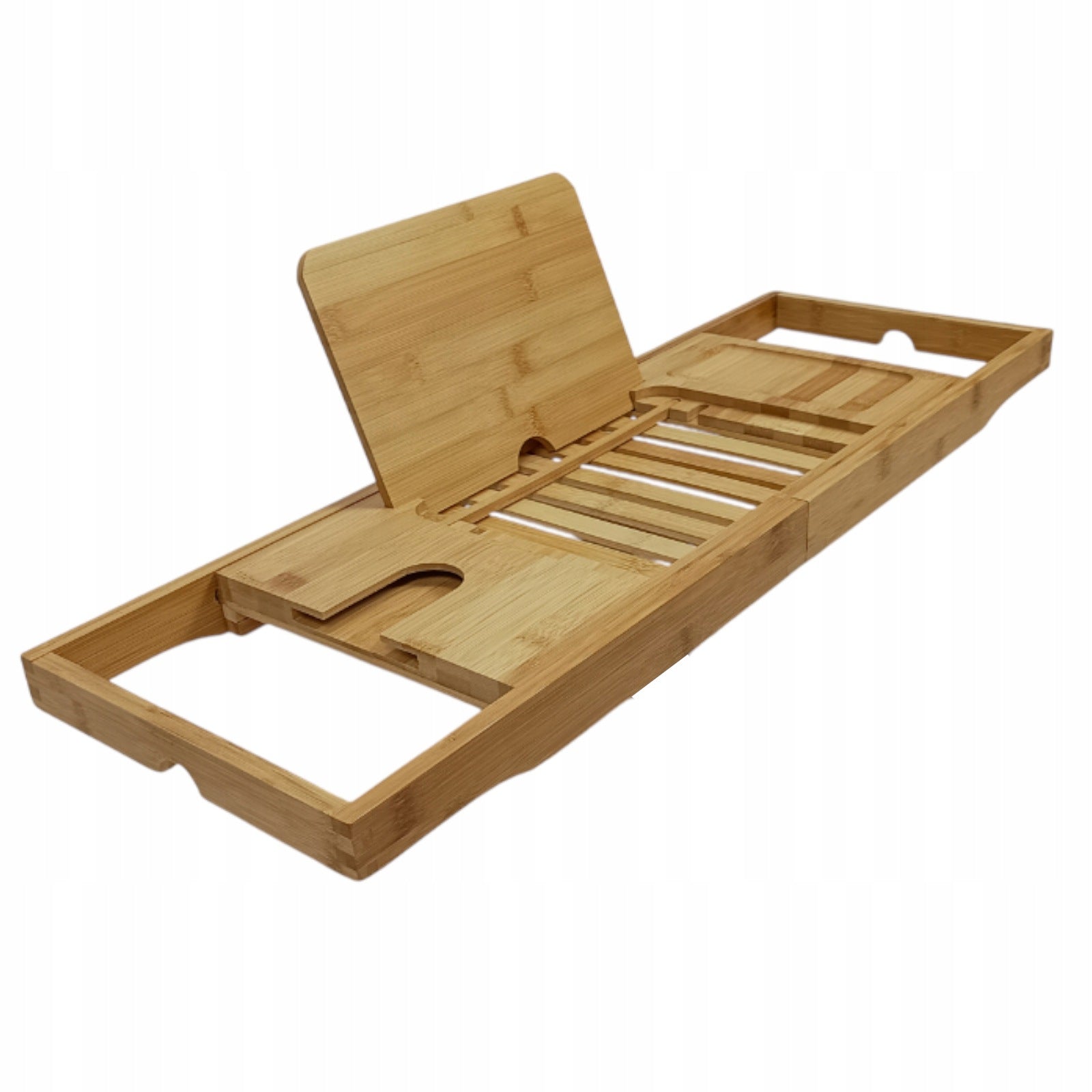 BATHTUB SHELF Bamboo OVERLAY Sliding Tray Bathtub BOARD Organizer